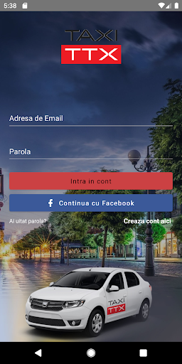 Android application Taxi TTX Braila screenshort