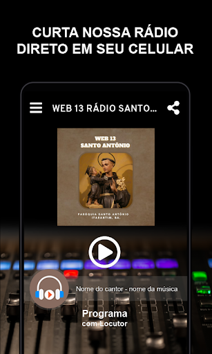 Android application WEB 13 RÁDIO SANTO - ANTONIO screenshort