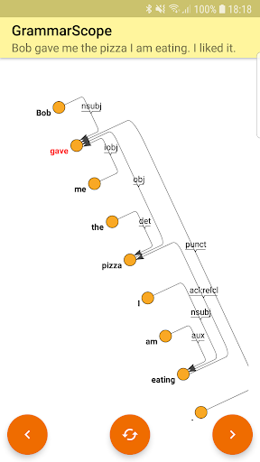 GrammarScope SyntaxNet Screen 3
