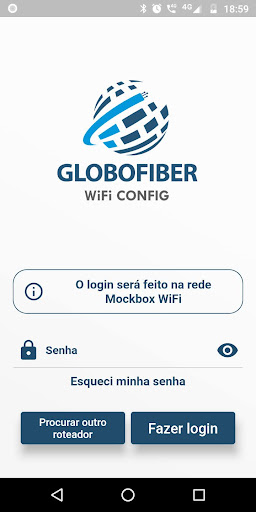Android application Globofiber WiFi Config screenshort