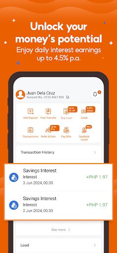 SeaBank PH - Fast&Easy Banking Screen 3