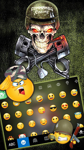 Skull Soldier Keyboard Theme Screen 3