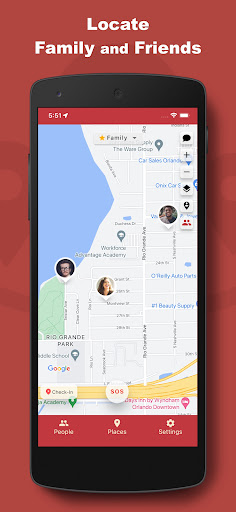Android application Circle Location screenshort
