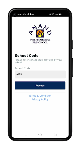Android application Parent App - AIPS screenshort