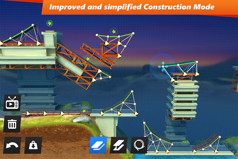 Android application Bridge Constructor Stunts screenshort
