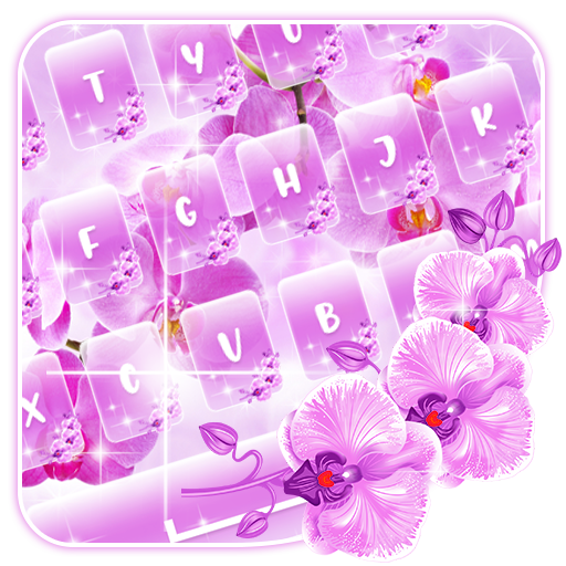 Orchid Flower Keyboard