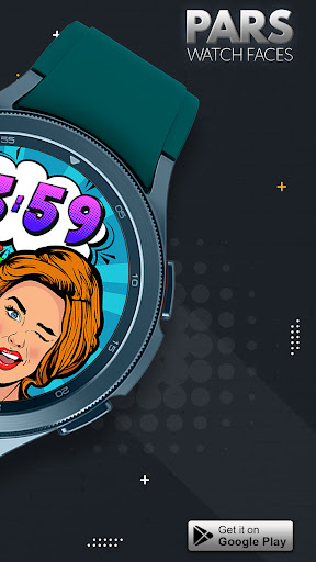 Pars Cheerful Lady Watch Face