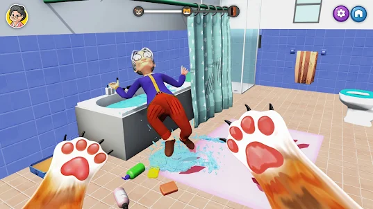 Mad Cat Chaos Granny Game