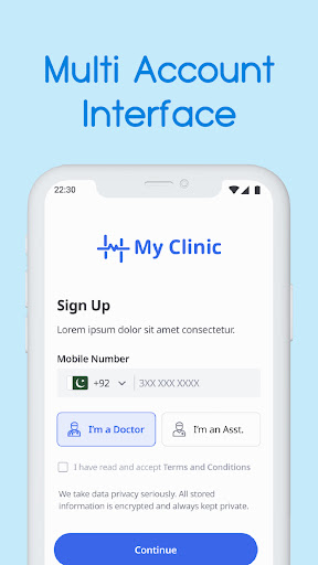 Android application MyClinic screenshort