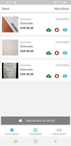 Rimborso Spese 2 Screen 3