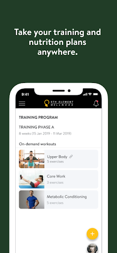 Fifth Element Wellness Screen 3
