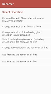 Renamer : Bulk rename, change extension; all files 10.0