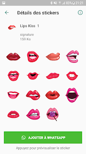 Lips & Kiss Stickers