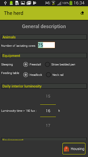 Android application HousingNotes screenshort