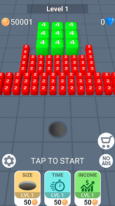 2048 Hole: Drop The Cube - Screenshot 1