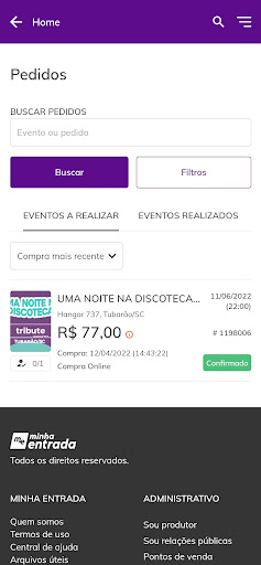 Minha Entrada Screen 3