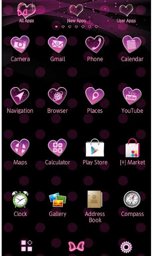 Bubble Hearts Wallpaper Theme Screen 3