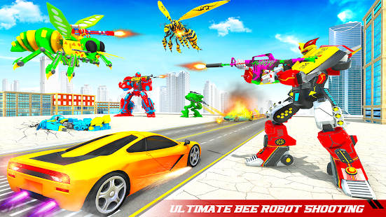 Flying Bee Robot Car Transform screenshots 8