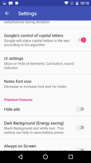 Voice Notebook - continuous speech to text screenshot 3