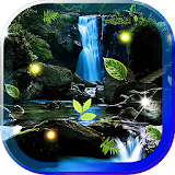 Waterfall n Moon HD LWP icon