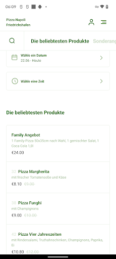 Pizza Napoli Friedrichshafen Screen 3