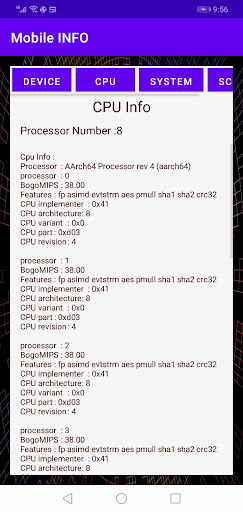 My Mobile Info Screen 2