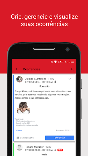 Android application Focu Portaria Virtual. screenshort
