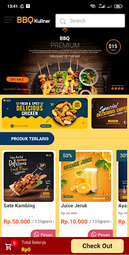 Android application OKE MEDIA screenshort
