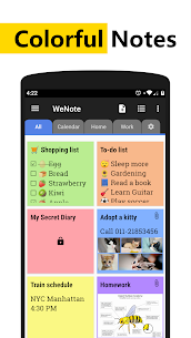 WeNote Notes Notepad Notebook Note taking app v3.97 APK (MOD, Premium Unlocked) Free For Android 1