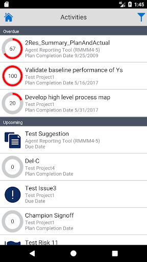 Screenshot of Instantis EnterpriseTrack