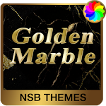 Cover Image of Descargar Golden Marble Theme for Xperia  APK