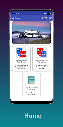 Android application English-Indonesian Translator screenshort