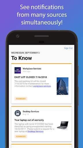 Android application Workgrid screenshort