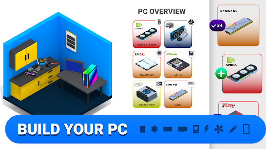 PC Creator Bina Simülatörü MOD APK (Sınırsız Taşlar) 1