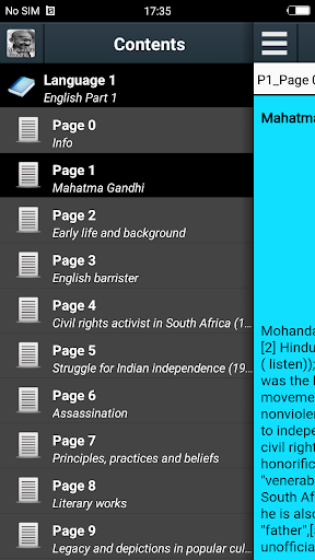 Biography of Mahatma Gandhi 2.6 screenshots 1