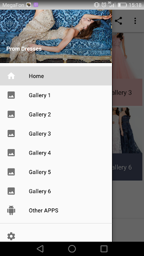 Android application Prom Dresses screenshort