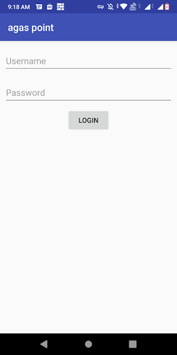 Android application agas point screenshort