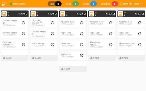 Android application LPOS KDS - Kitchen Display screenshort
