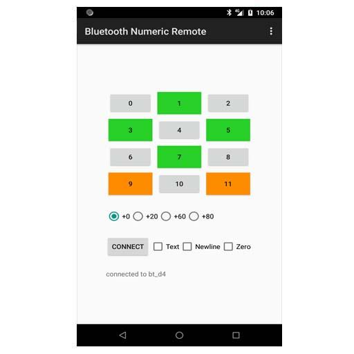 Bluetooth Numeric Remote  Icon