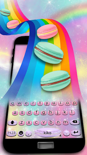 Android application Sweet Macarons Keyboard Theme screenshort