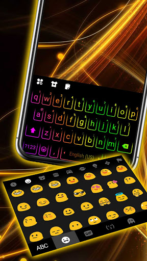 LED Lights Keyboard Background Screen 2