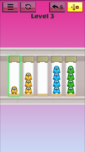 Space Tube Sort - Puzzle Color Screen 3