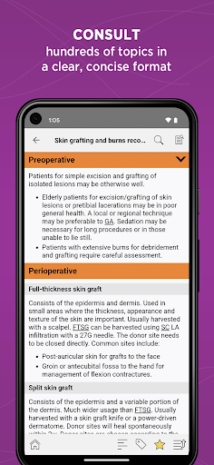 Screenshot of Oxford Handbook of Anesthesia
