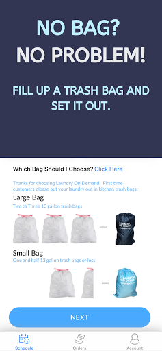 Laundry On Demand Screen 3