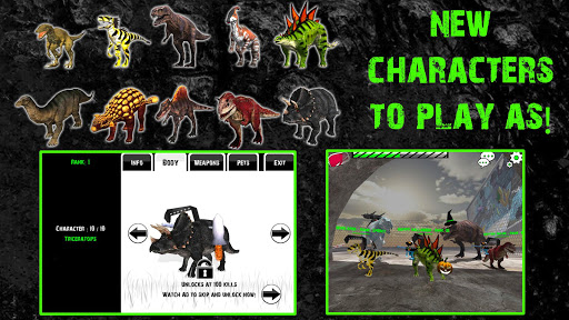 Android application Raptors Online - Gun Dinosaurs screenshort