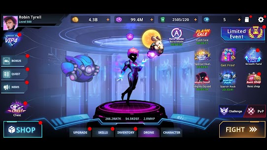 Baixar Cyber Fighters MOD APK 1.11 – {Versão atualizada 2023} 5