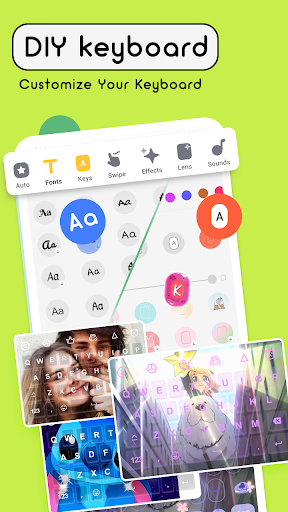 Keyboard themes : fonts, emoji screenshot
