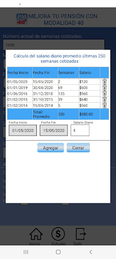 PM-40+ Pensión Modalidad 40 Screen 3