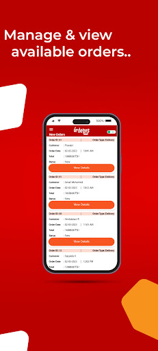 Ordenes: Partner App Screen 3