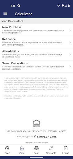 Essex Mortgage Homes Screen 2